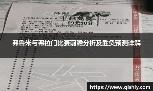 弗鲁米与弗拉门比赛前瞻分析及胜负预测详解